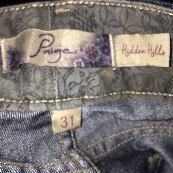 Paige Hidden Hills Straight Jeans Dark Wash Size 31 - Picture 11 of 13